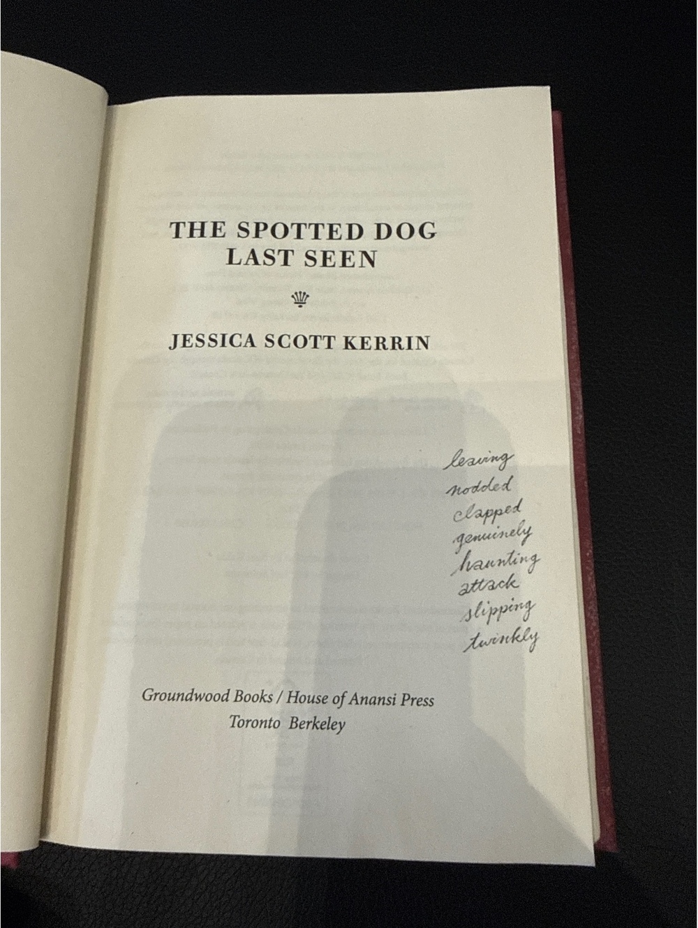 The Spotted Dog Last Seen by Jessica Scott Kerrin - Hardcover